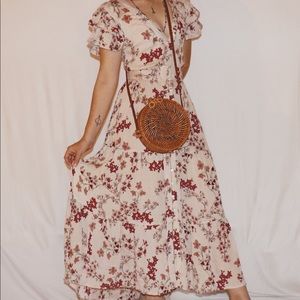 Patron of Peace Button Up Maxi Dress